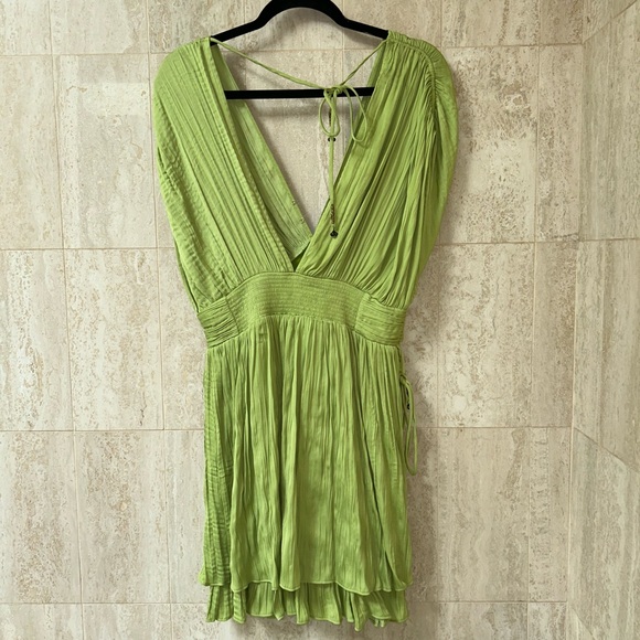 Free People Bonny Mini Dress (Medium) - Lime Green - Picture 5 of 7